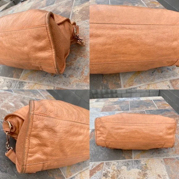 SOLD Balenciaga Rose Blush Leather Motorcycle Bag - Picture 12 of 16